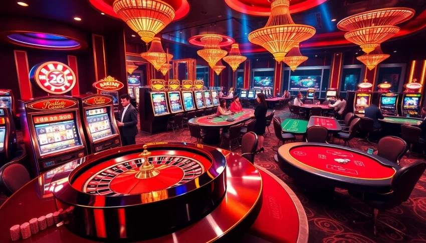 Experience the thrilling casino atmosphere at 136bet with vibrant games and engaging players.