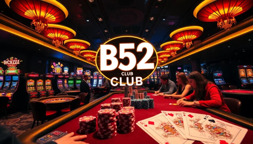 Experience the excitement of B52 Club with thrilling poker games and vibrant casino action.