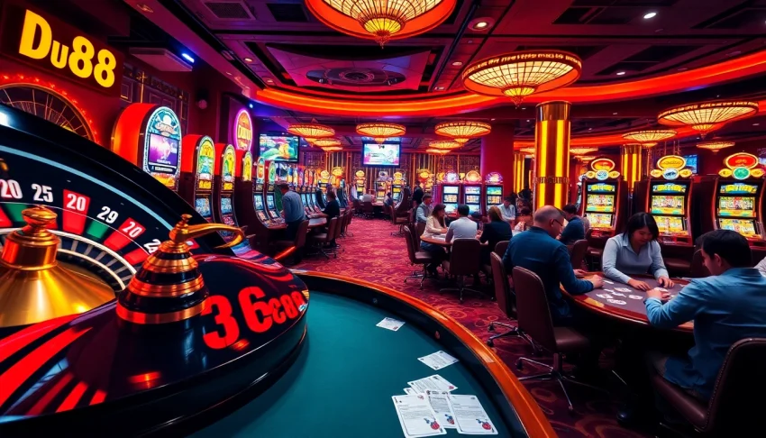 Experience the thrill of DU88 as players engage at vibrant tables with exciting games.