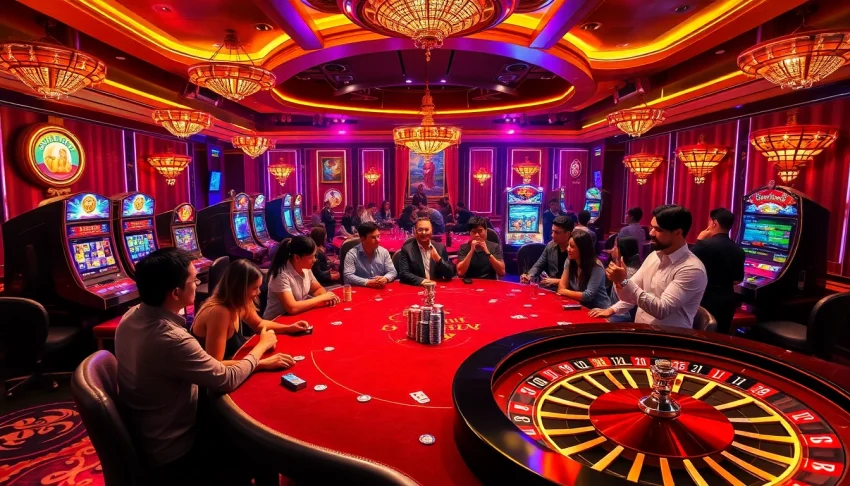 Participez à des jeux palpitants dans un casino crypto, avec des tables dynamiques et des joueurs enthousiastes.