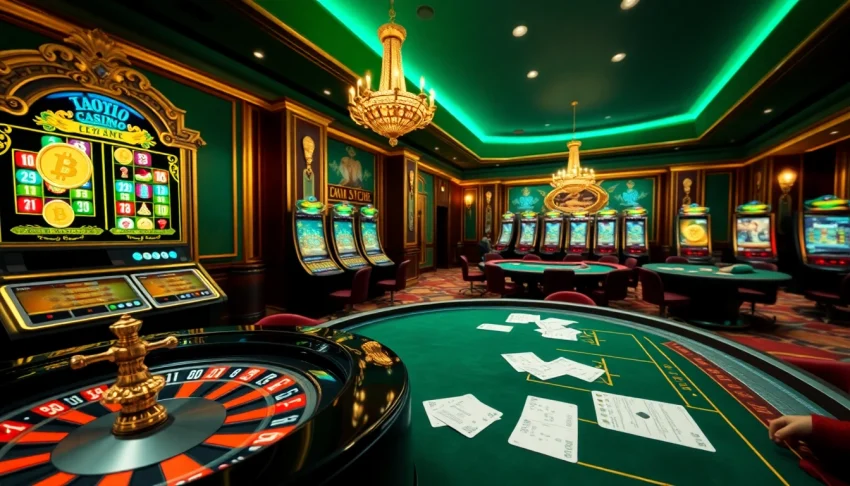 Vivez l'excitation du casino crypto en ligne avec des scènes de jeu virtuelles captivantes.