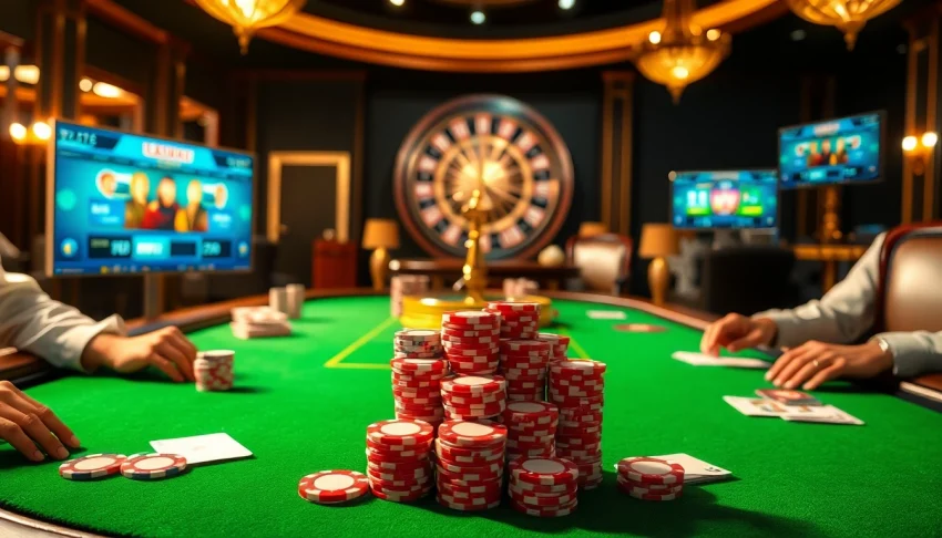 Experience the thrill of poker at https://tk888.it.com/ with a high-stakes game and luxurious casino ambiance.