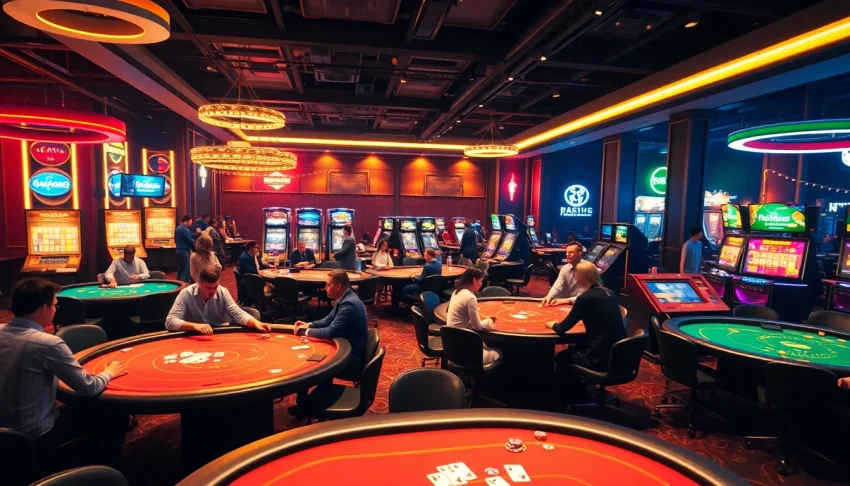 Profitez d'une expérience captivante de casino en ligne avec des jeux vibrants et des joueurs acteurs.