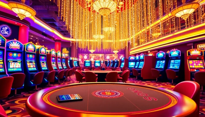 Jouer aux jeux du meilleur casino en ligne dans un environnement dynamique et coloré.
