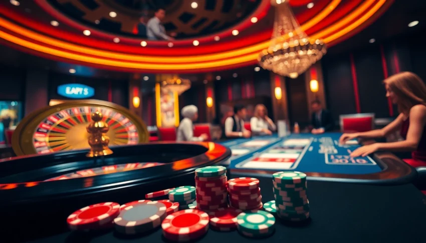 Experience thrilling betting at Hitclub with vibrant poker chips and roulette.