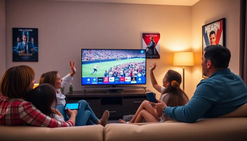 Experience family entertainment with Iron TV Pro streaming on a smart TV.