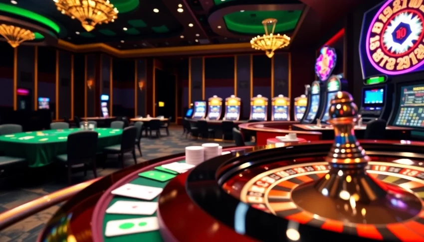 Immerse yourself in the thrill of Trang chủ 11bet with vibrant casino tables and exciting gambling action.