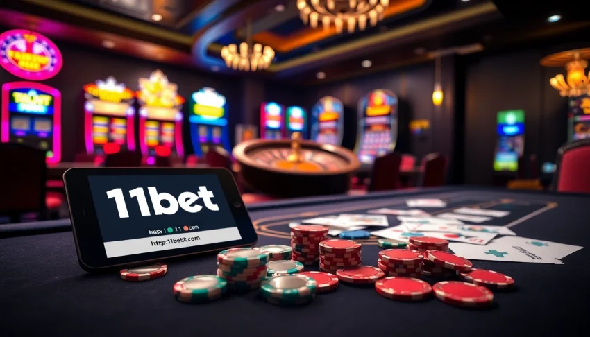 Engage in thrilling betting actions at https://11bett.it.com/ featuring vibrant poker tables and casino games.