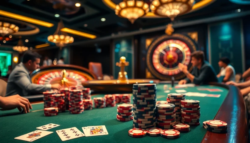 Experience the thrill of gaming at Link Vào Nhà Cái 68VIP with a luxurious casino atmosphere and vibrant players.
