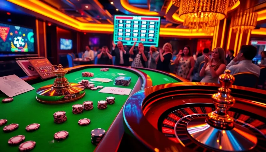 Xổ Số Cm88 excitement brings players together in a lively casino atmosphere.